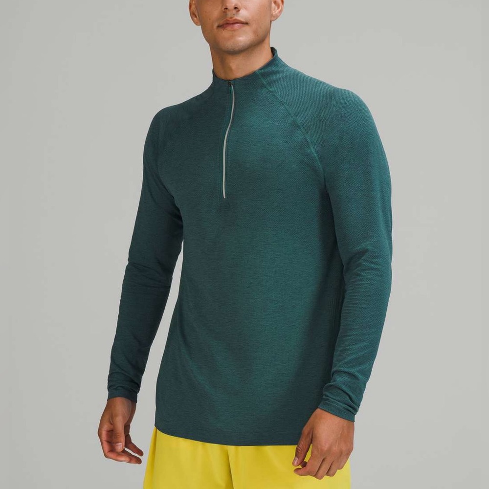 Lululemon Metal Vent Tech Half-Zip Long Sleeve Shirt mens Size XXL Gym Run.  3